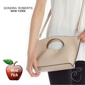SONDRA ROBERTS SQUARED MINI CROSSBODY/CLUTCH